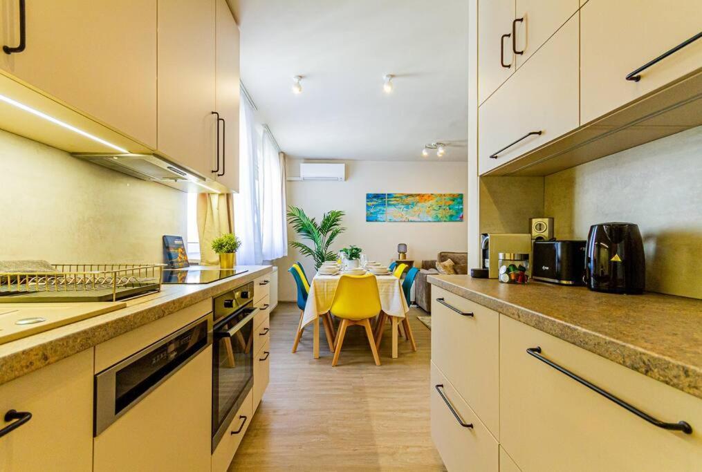 Roomy Apartment 80Sqm At City Center Free Parking Space, Ac & Balcony 布达佩斯 外观 照片